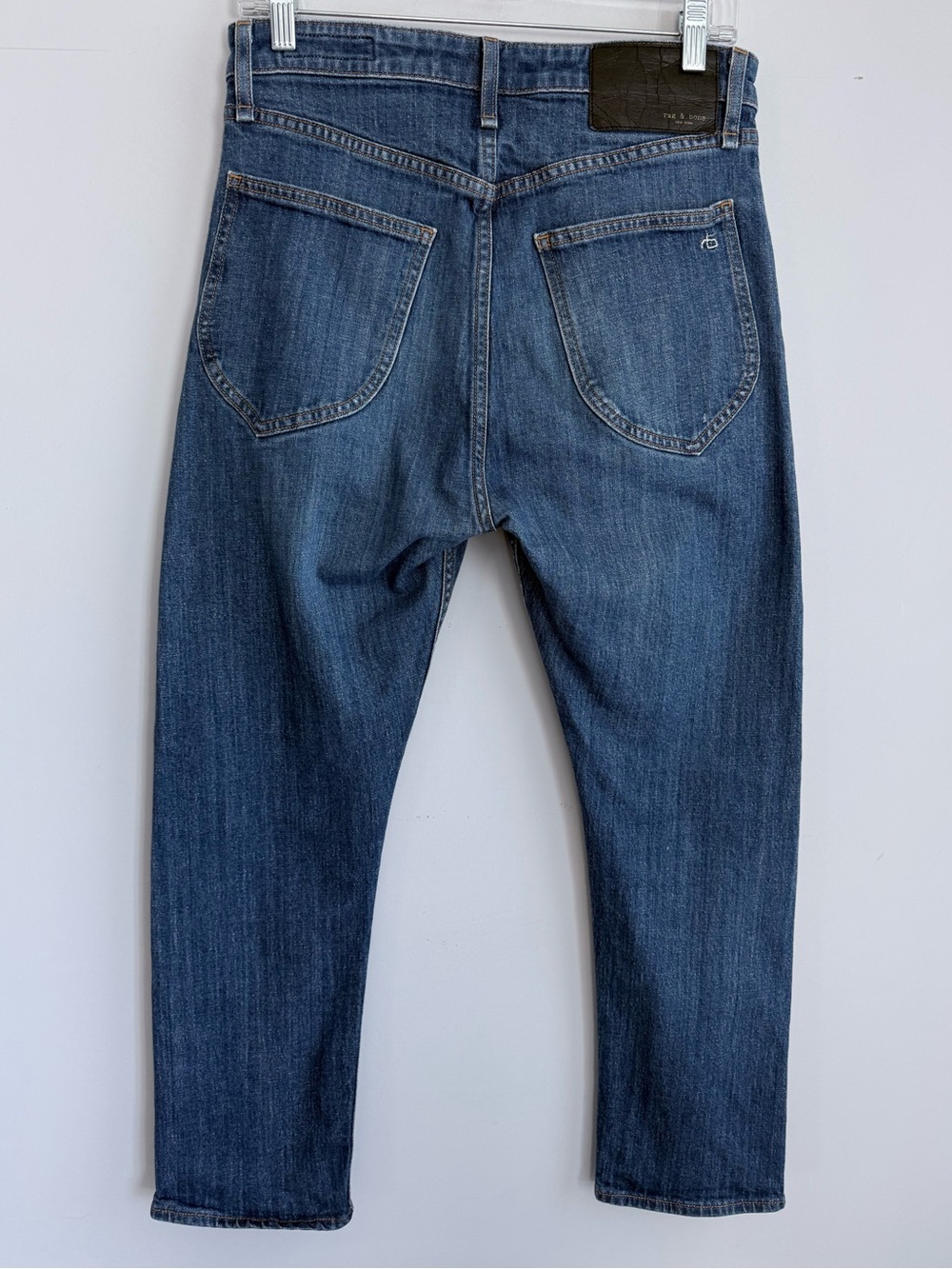 rag & bone Fit 2 Slim Jeans Size 29 Linen Blend Denim Pants Made in USA Rinse - Picture 3 of 14